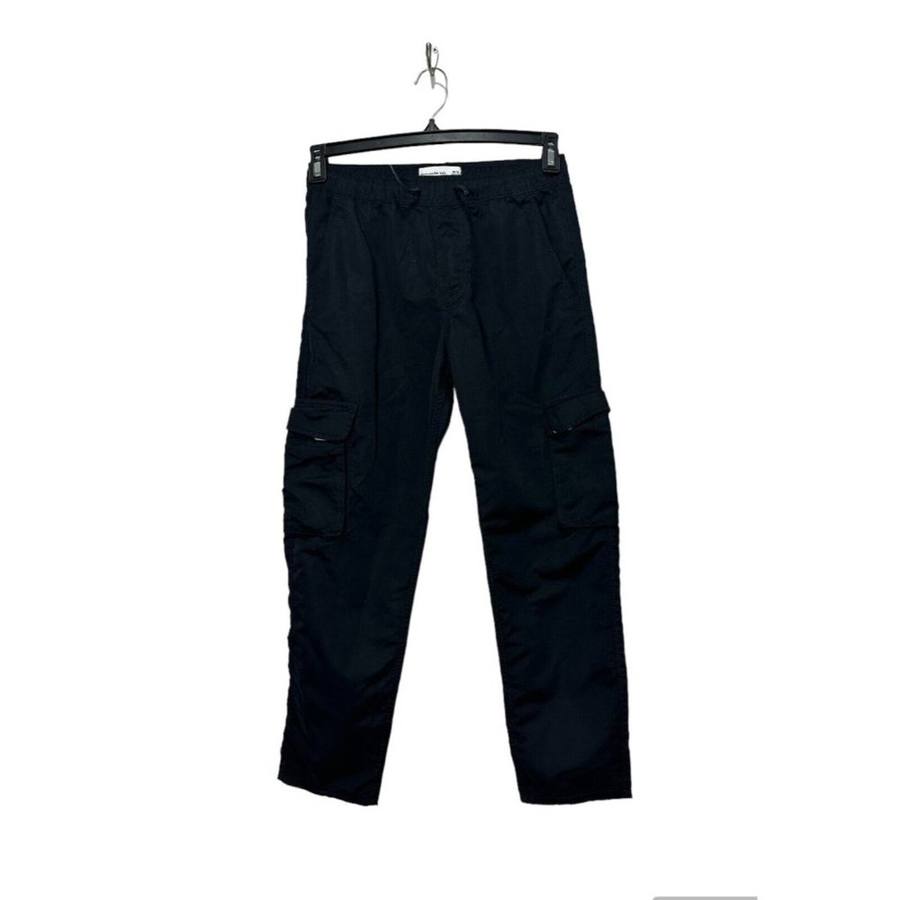ABERCROMBIE Kids Boys Relaxed Pull-On Black Taper 15/16 Regular